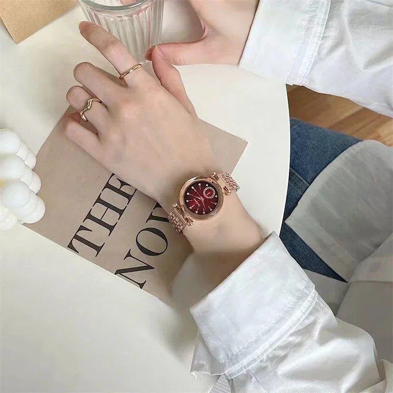 Womens Fashion Steel Quartz Watch