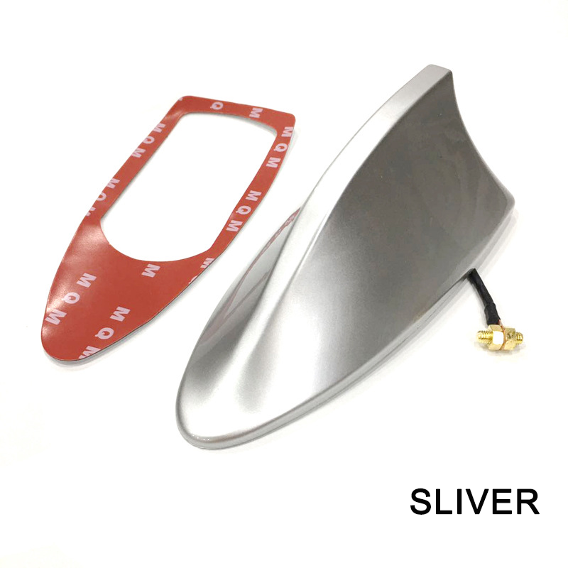 Car Shark Fin Antenna Cover Base  Stylish Radio Signal Aerial Replacement for Car Roof