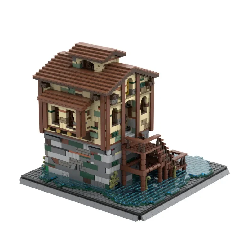 Building Blocks Rowing To Swamp Hiding Place Toy Suit Model