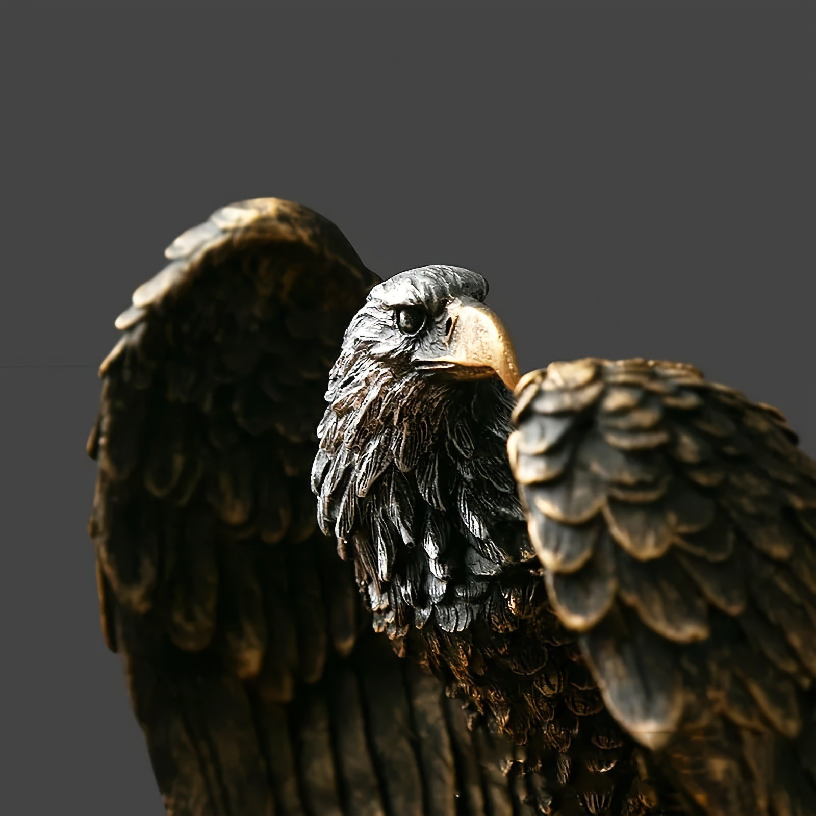 Standing Eagle Carving Resin Craft Ornament