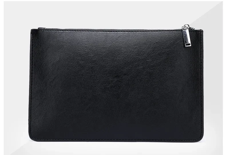 Men's Soft Pu Plaid Business Casual Clutch