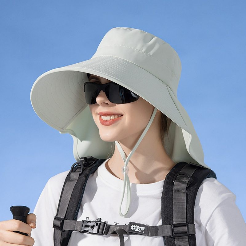 Sun Hats Wide Brim Bucket Outdoor Fishing Hiking Cap UV Protection 6 Colours