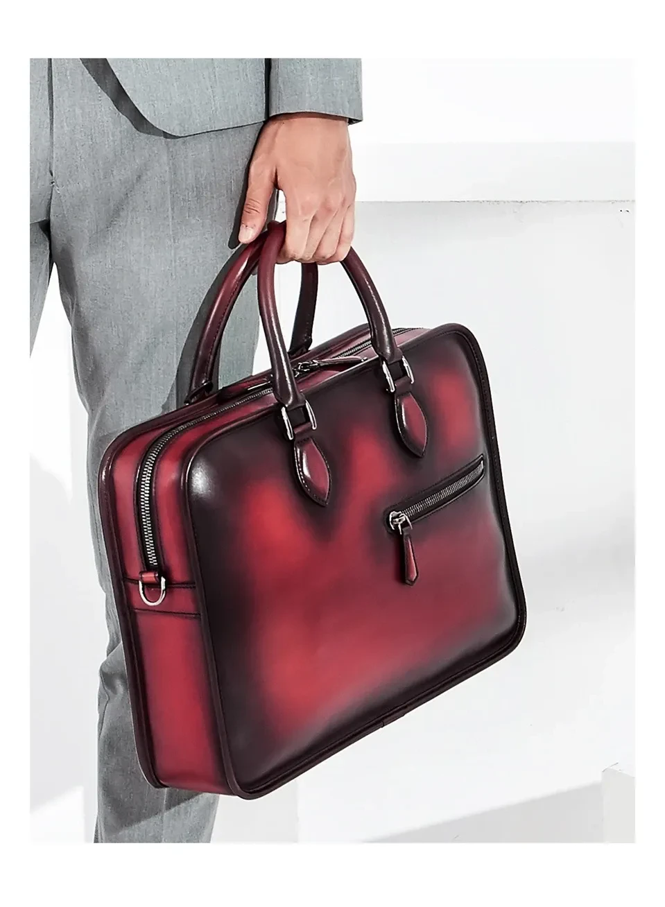 Hand-rubbed Vintage Business Bag