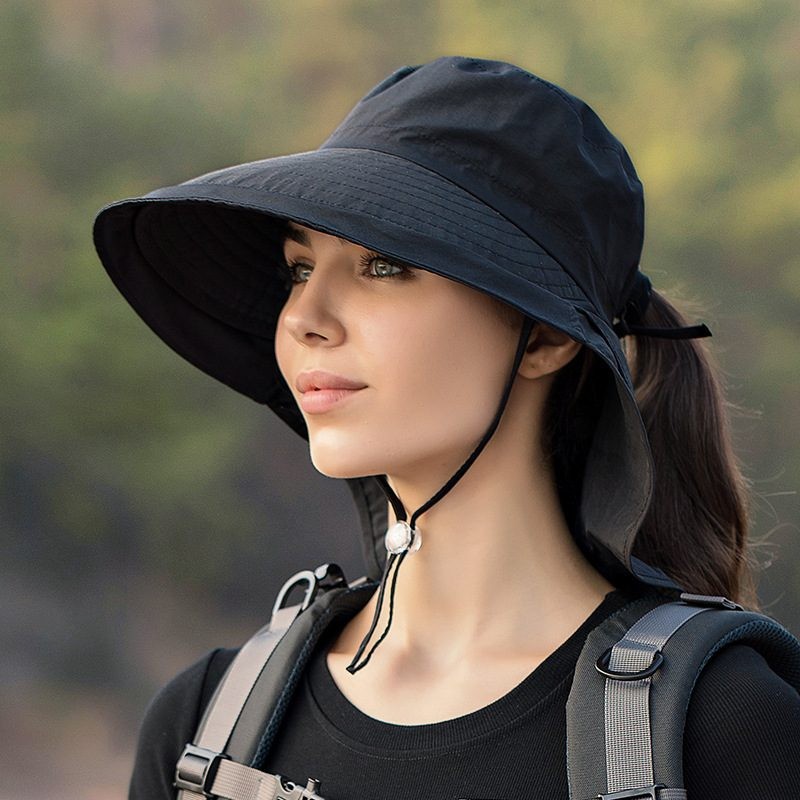 Sun Hats Wide Brim Bucket Outdoor Fishing Hiking Cap UV Protection 5 Colours