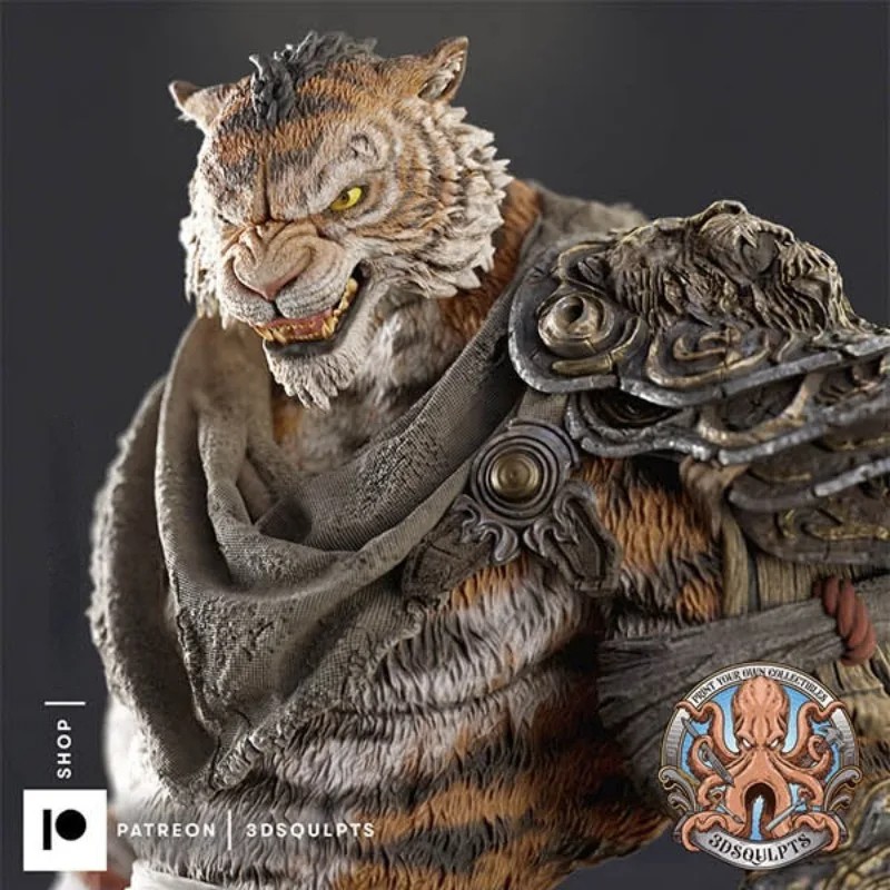 1/24 Scale Resin Tiger Warrior Fantasy Model Kit