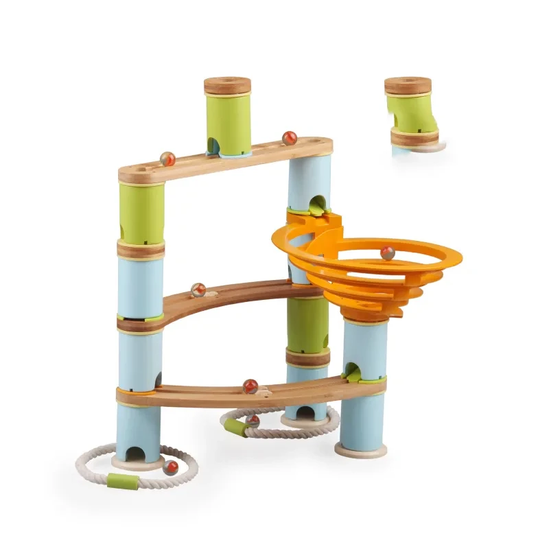 Parent-child Building Blocks Assembling Children's Gift Bamboo Reclaimed Wood