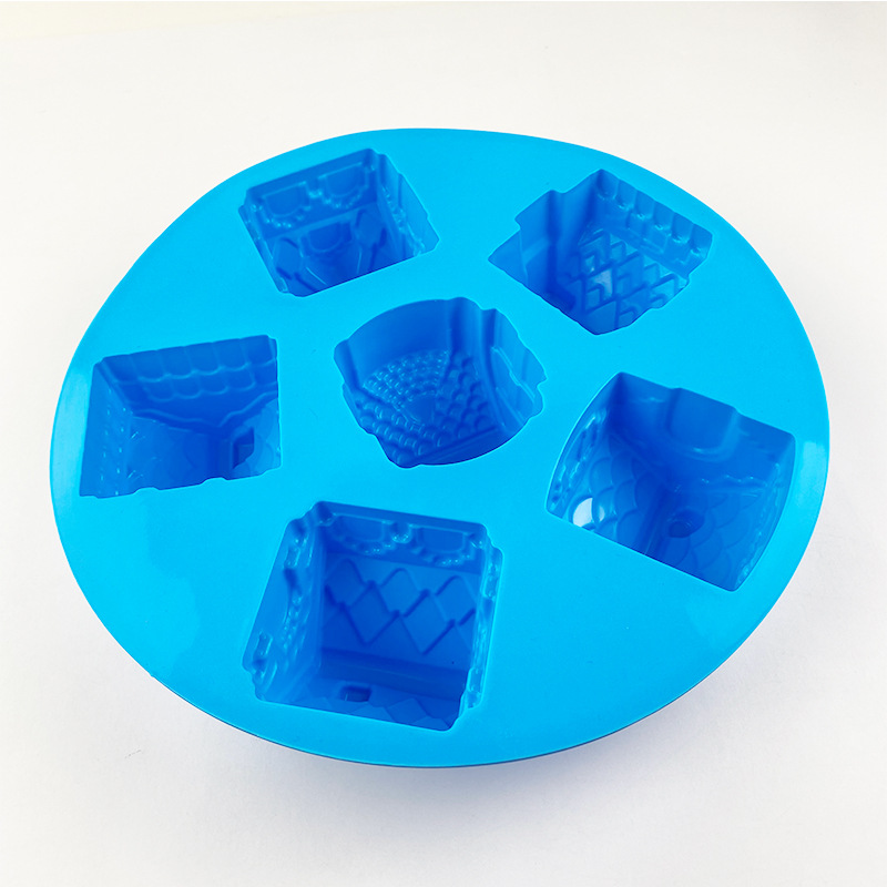 Silicone 3D Christmas Gingerbread House Cake Mold Chocolate For Houses Baking Tools Decorating Cookie Bakeware Mould