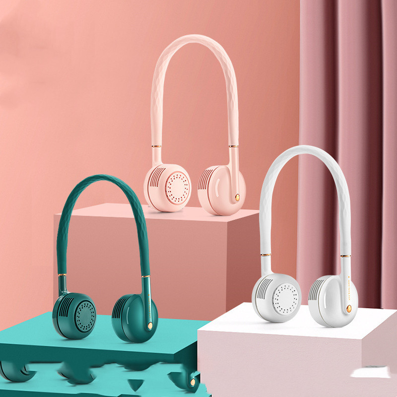 New Product Hanging Neck Hidden Telescopic Pole Portable Fan