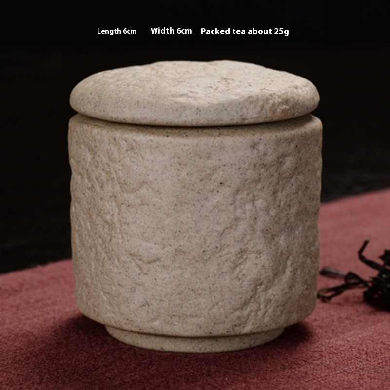 Ceramic Tea Pot Retro Mini Stone Pattern