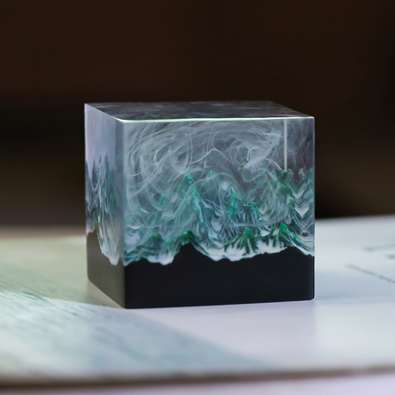 Plastic Finished Product Creative Resin Desktop Tanabata Couple Micro-landscape Small Ornaments