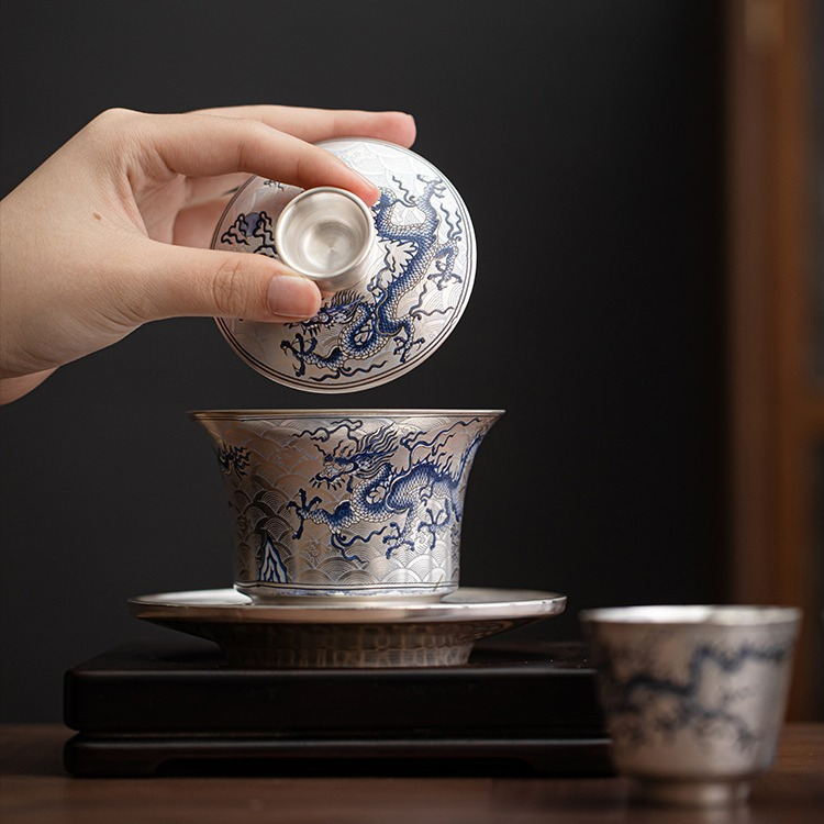 Product Ceramic Silvering Tureen Tea Brewing Bowl