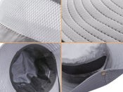 Sun HatS Wide Brim Bucket Outdoor Fishing Hiking Cap UV Protection 9201-BLACK