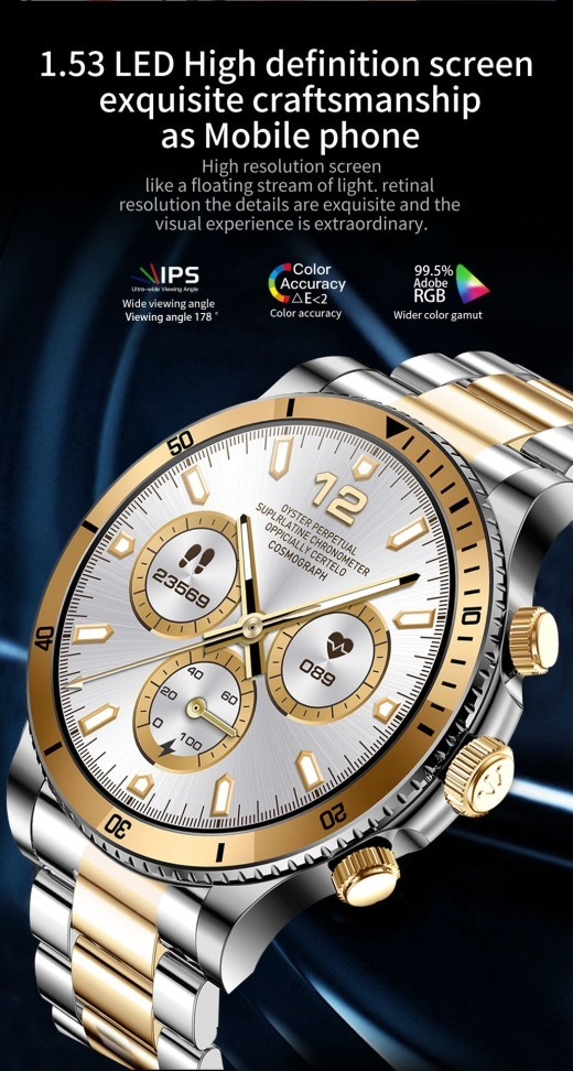 Heart Rate Blood Pressure Bluetooth Call Sport Step Counting Watch