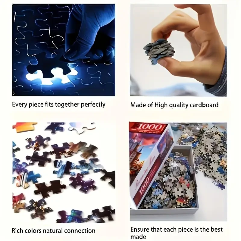 1000pcs Adult Oil Painting Puzzle Classic Artwork & Fun Family Game