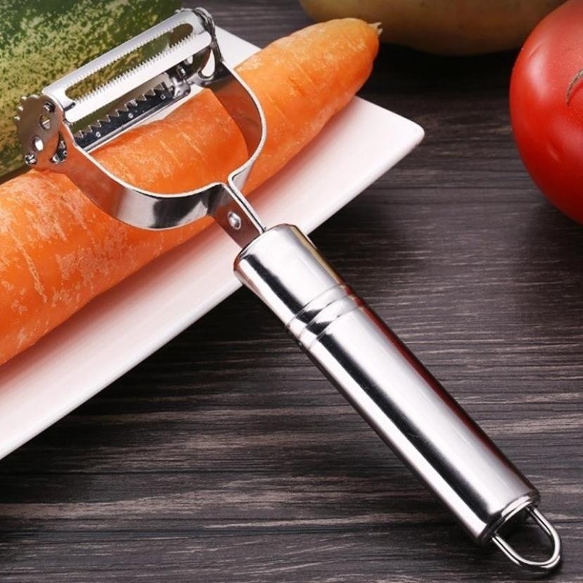 High Quality Stainless Steel Julienne Peeler - Vegetable and Fruit Grater & Slicer