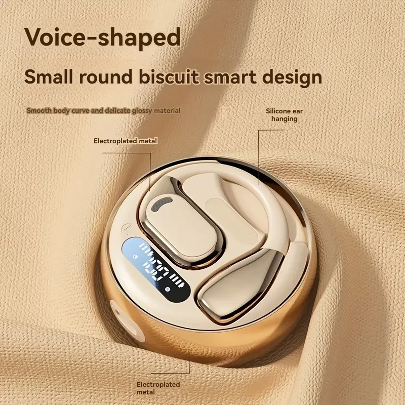 New earphones Burmester high-quality ear hook open OWS wireless earphones Ear Hook Wireless Earbuds - High-Speed BT 5.4 Core, HD Sound Quality, LED HD Display, Ultra-Long Battery Life, Touch Operation, Suitable for Adult Use