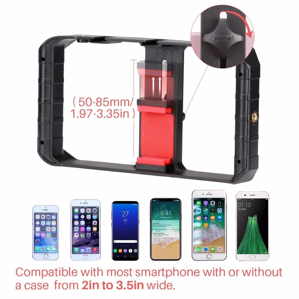 ULANZI U Rig Pro Smartphone Video Rig, Filmmaking Phone Video Stabilizer Grip
