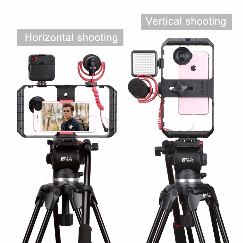 ULANZI U Rig Pro Smartphone Video Rig, Filmmaking Phone Video Stabilizer Grip