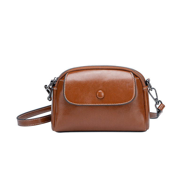 Foreign Trade Wholesale Bag For Women Summer Simplicity Shoulder Mini High-grade Cowhide Delivery