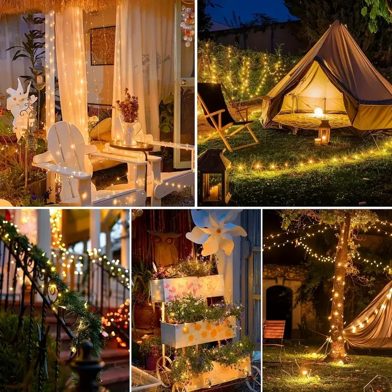 Camping String Lights, 2in 1