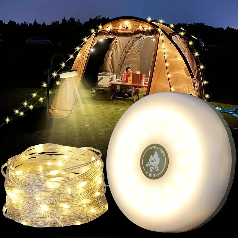 Camping String Lights, 2in 1