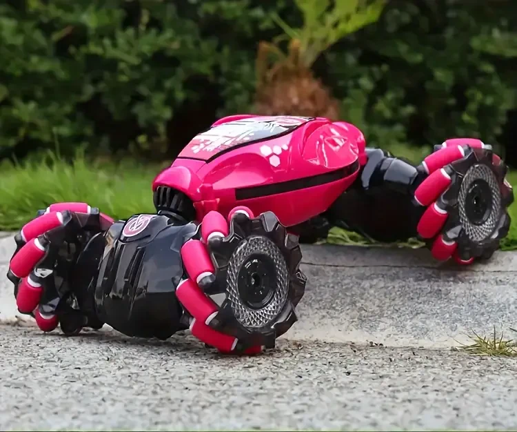 TurboDrift 4WD Gesture Controlled RC Car  Dual-Side Rotating Off-Road Vehicle with LED Lights & Music