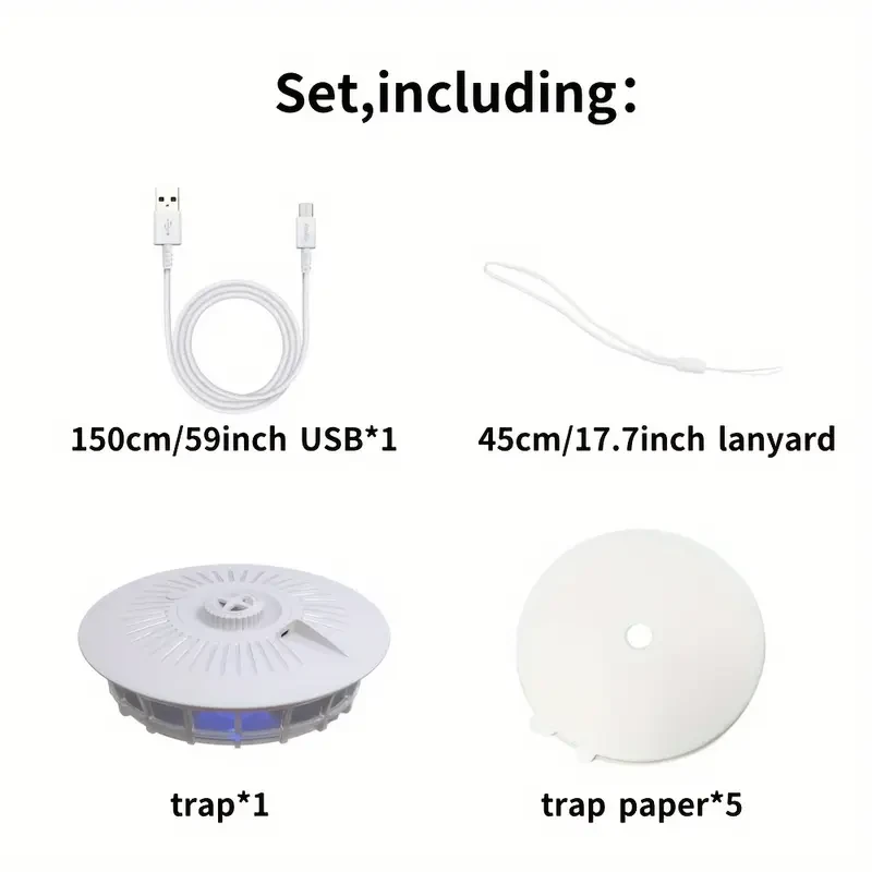 1pc Flea Trap Lamp, Mosquito Trap Light, Natural Insect Killer