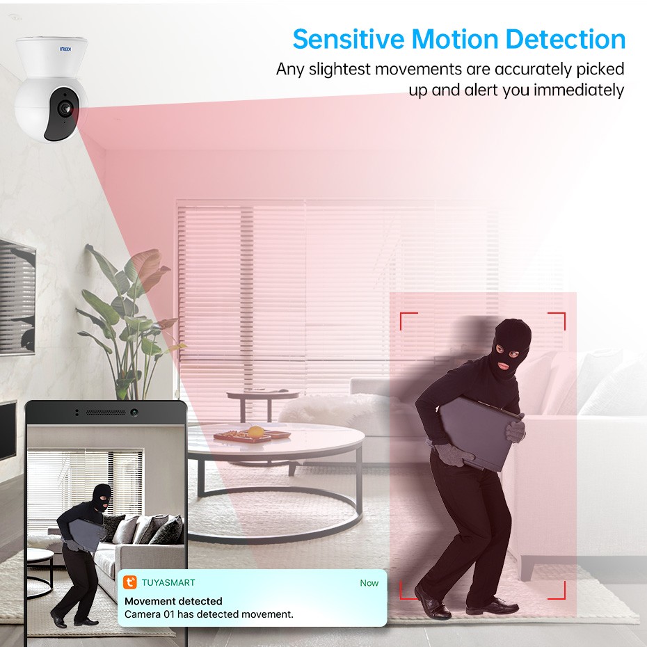 KERUI 5MP Tuya Smart Mini WiFi IP Camera