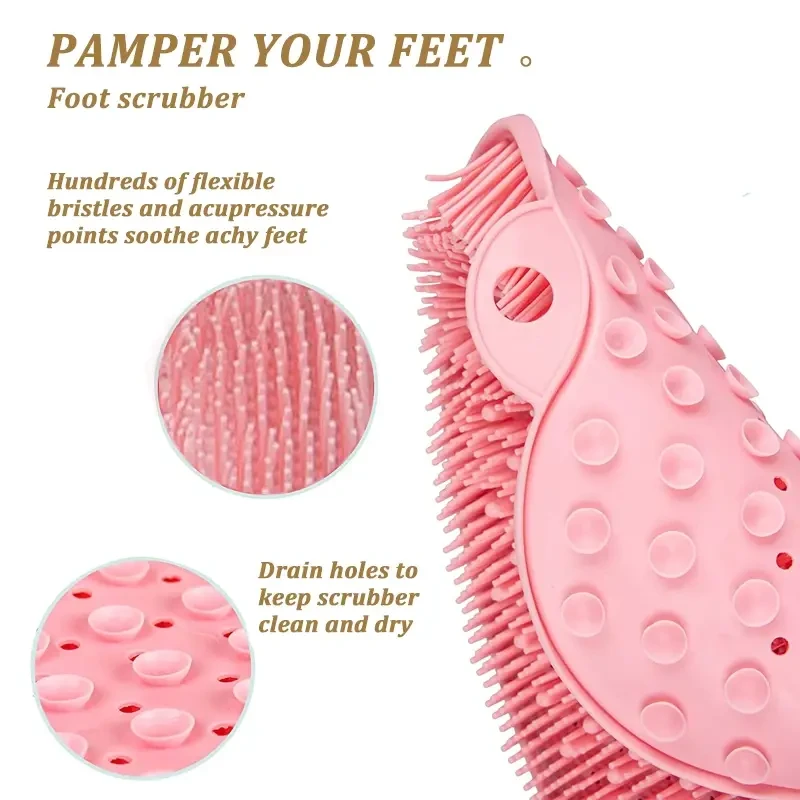 Back Wash Brush With Suckers