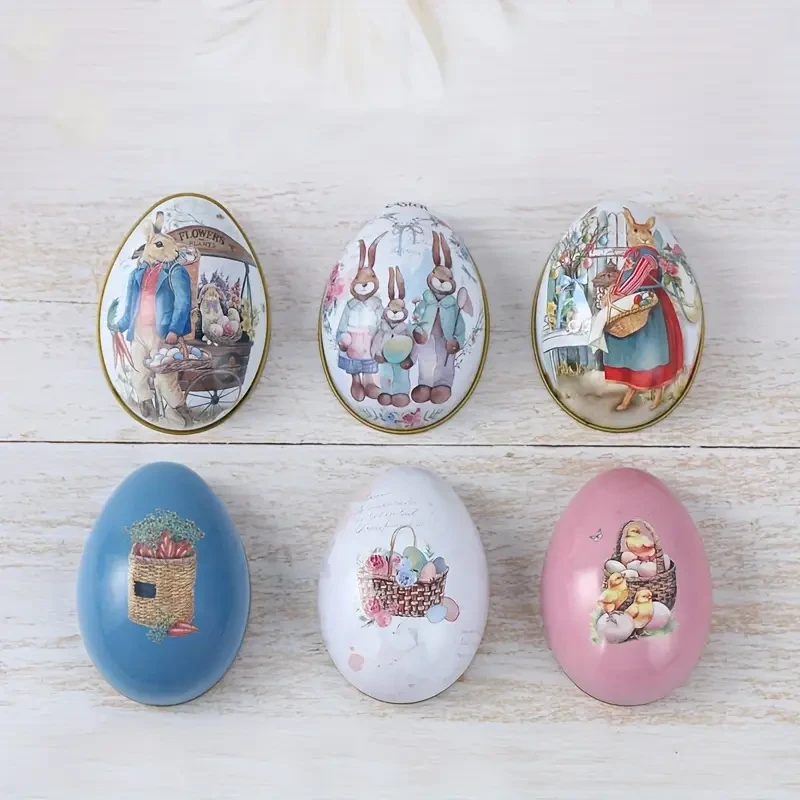 6-Pack Easter Iron Candy Boxes