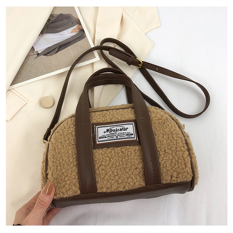 Women's Lamb Wool New All-match Messenger Bag