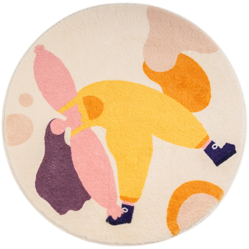 Living Room Bedroom Round Net Red Bedside Sofa Carpet