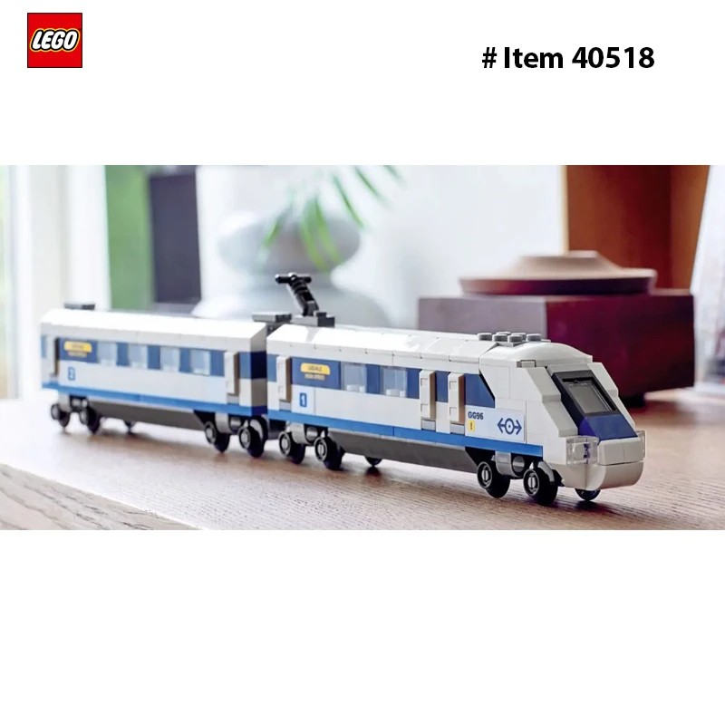 Lego 40518 Creator High-Speed Train 2 Connected Carriage with Driver's Compartment and Sloping Front