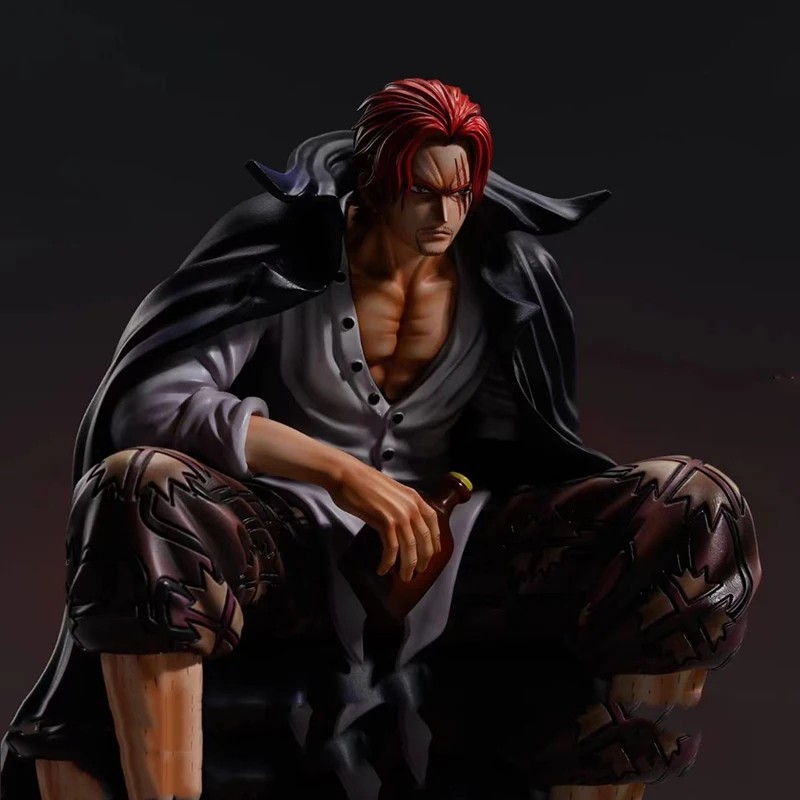 17cm One Piece Shanks Anime Figure Film Red Yonko Red Hair Shanks PVC Statue