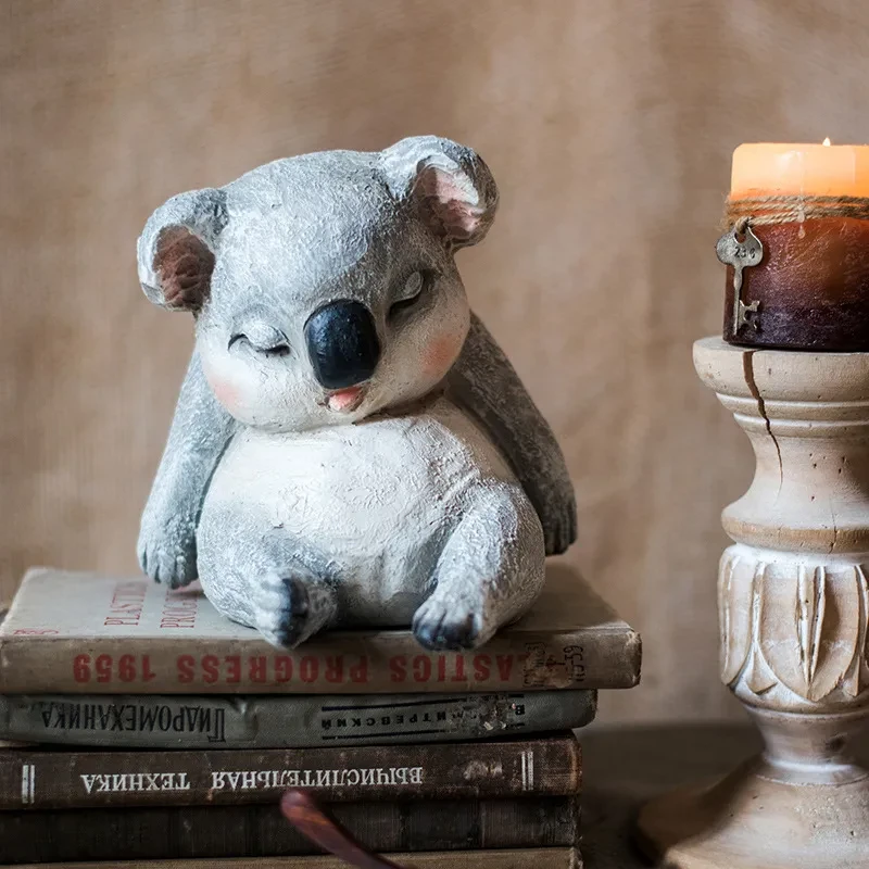 Sleepy Cute Pet Resin Ornaments, Dogs, Koalas, Sloths, Sweet Gifts, Valentine'S Day Grocery Garden