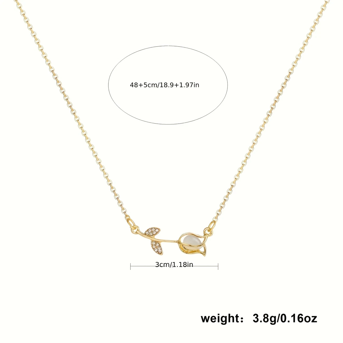 A Minimalist Luxury Tulip Necklace for Women Perfect for Everyday Wear