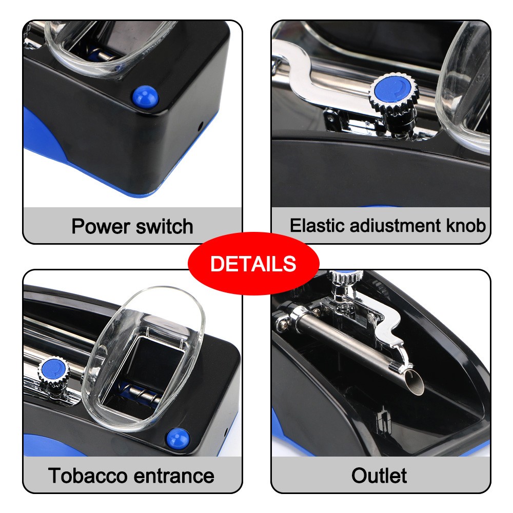 Electric Automatic Cigarette Rolling Machine - DIY Injector Maker Smoking Tool