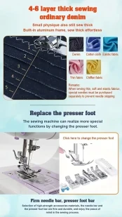 Portable-Sewing Machine Adjustable Speed