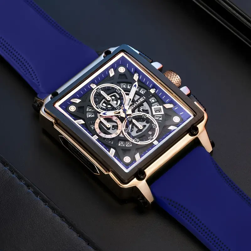 SKMEI Men's Fashion Quartz Watch with Creative Tape Design