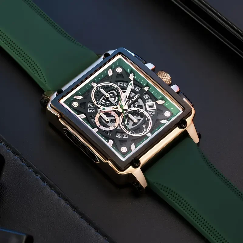 SKMEI Men's Fashion Quartz Watch with Creative Tape Design