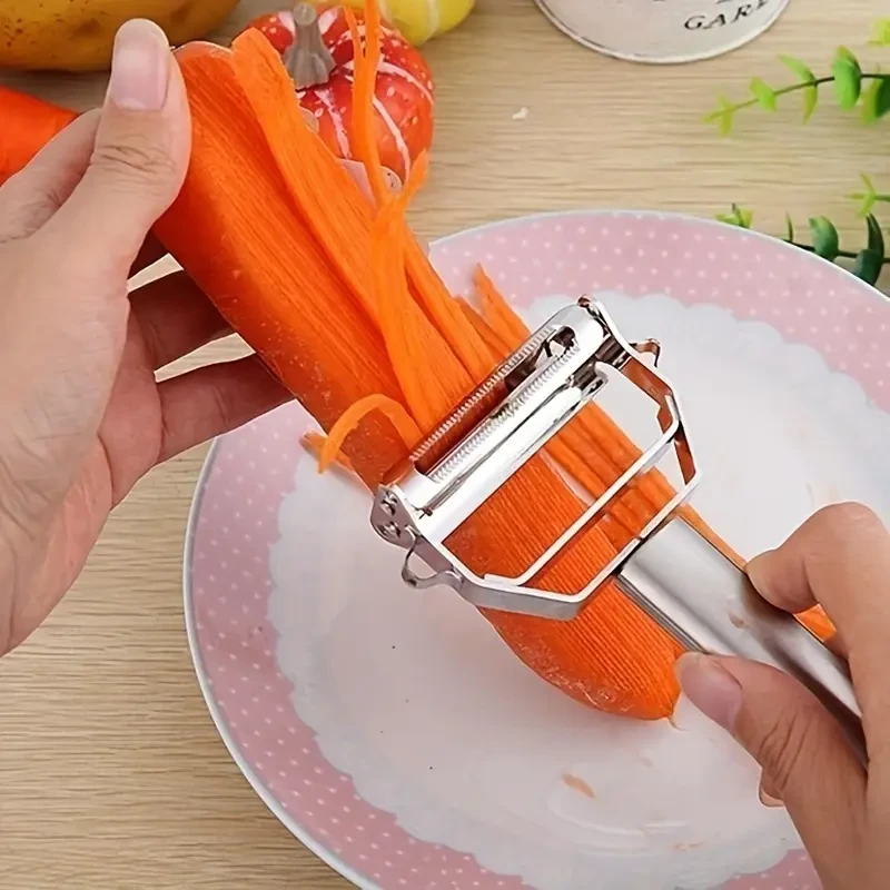 2-in-1 Stainless Steel Vegetable Peeler & Julienne Cutter