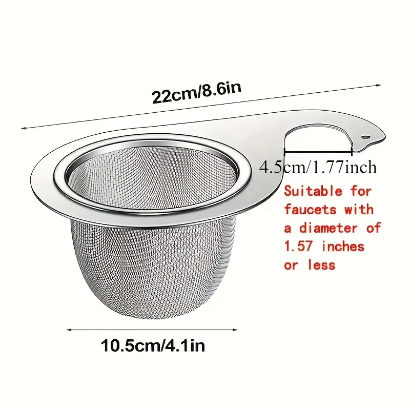 Swan-Neck Stainless Steel Kitchen Sink Strainer