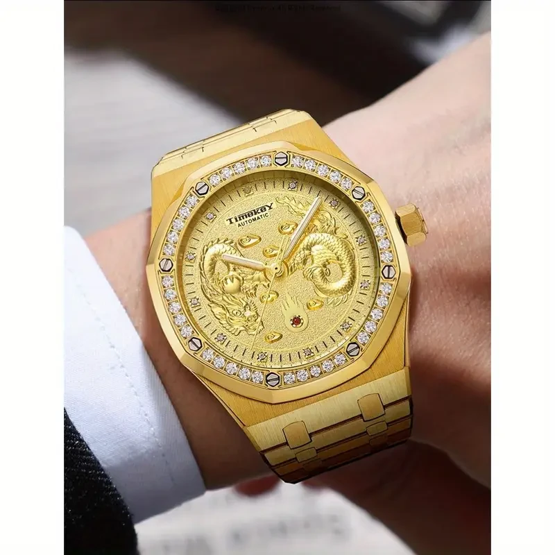 Timekey Luxury Stainless Steel Automatic Mechanical Watch