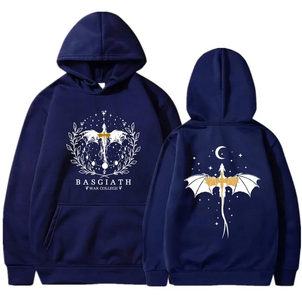 Basgiath War College Cotton Hoodies  Fourth Wing Printed Graphic Sweatshirt