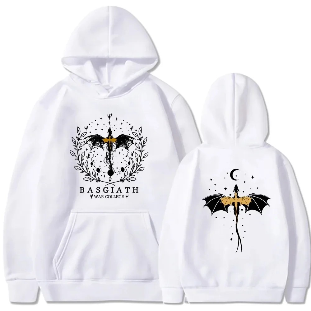 Basgiath War College Cotton Hoodies  Fourth Wing Printed Graphic Sweatshirt