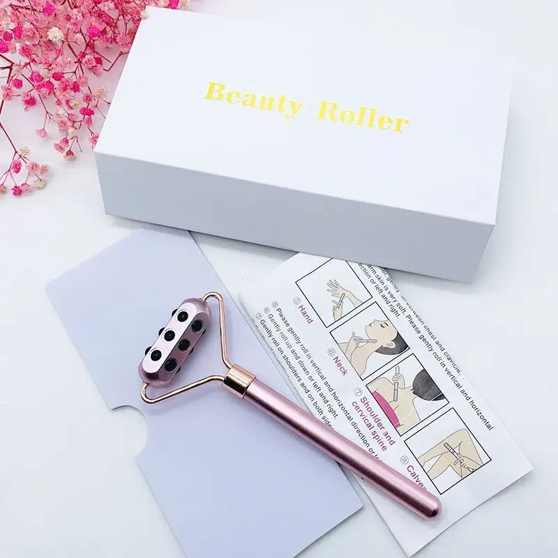 8 Germanium Beauty Sticks Outdoor Carry Facial Massage Roller Massager