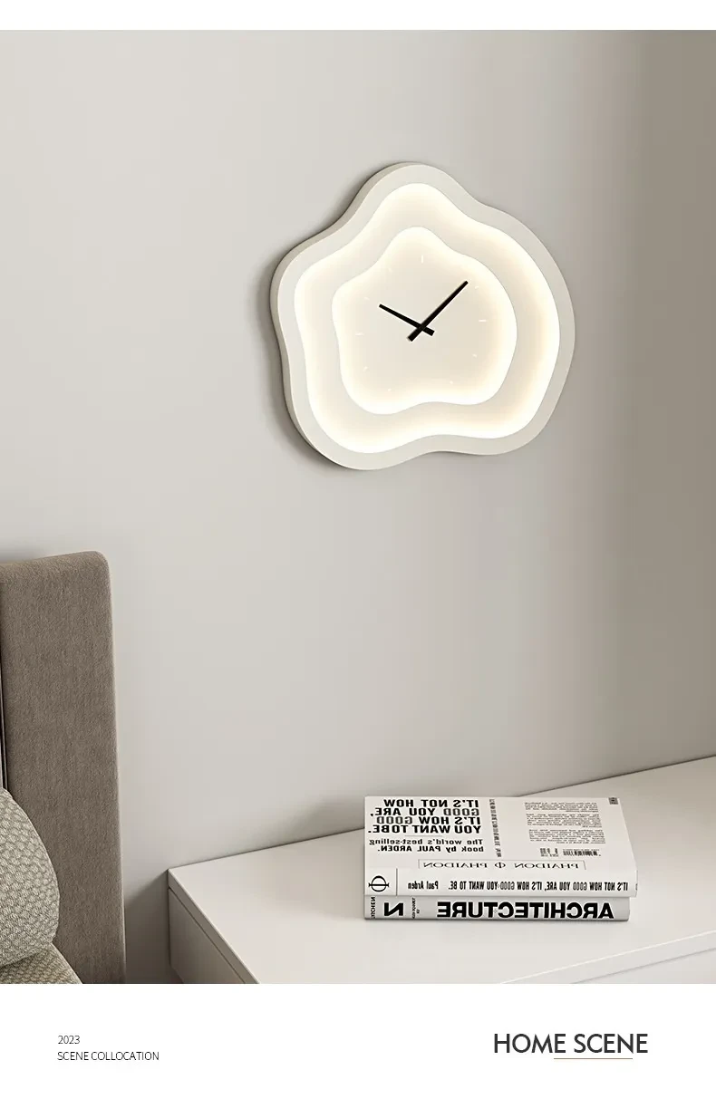 Simple Living Room Wall Lamp Clock Wall Lamp