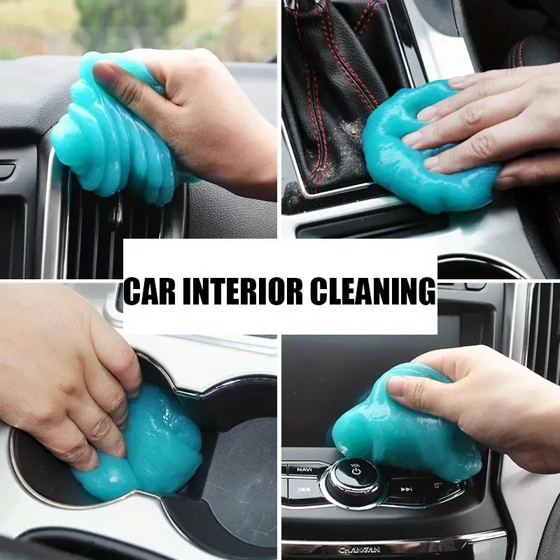 Magic Car Cleaning Gel Slime - Blue, Reusable