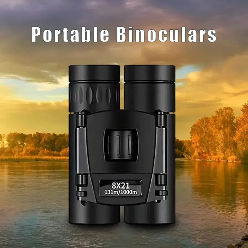 8X Magnification Compact & Lightweight Binoculars for Bird Watching