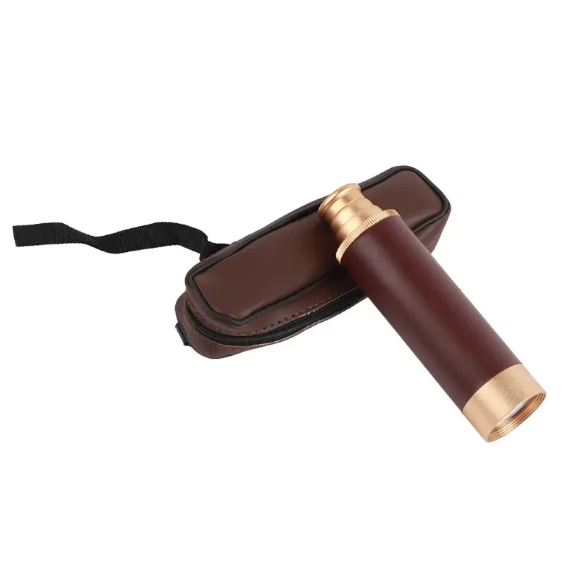 Foldable retro monocular telescope for watching games, traveling, hiking, hunting, camping
